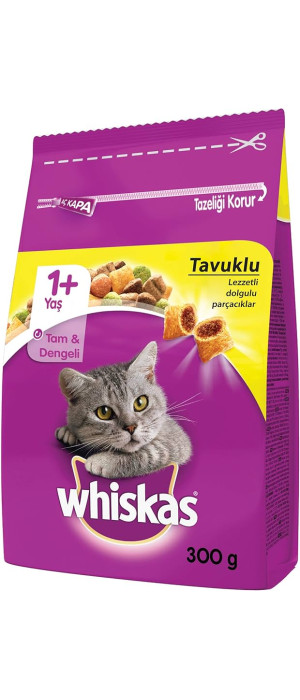 WHİSKAS 300 GR KURU MAMA TAVUKLU